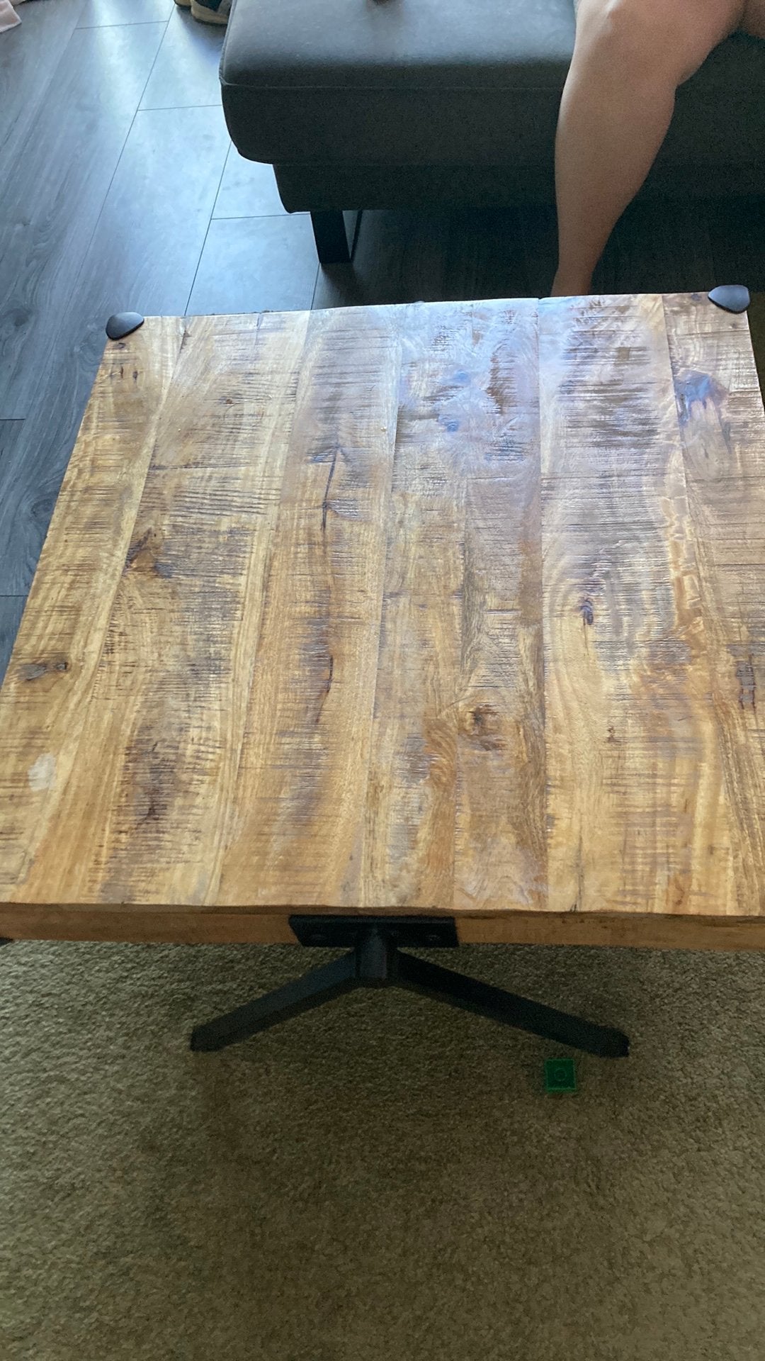 Mango houten salontafel, Ophalen, Zo goed als nieuw, Vierkant, 50 tot 100 cm
