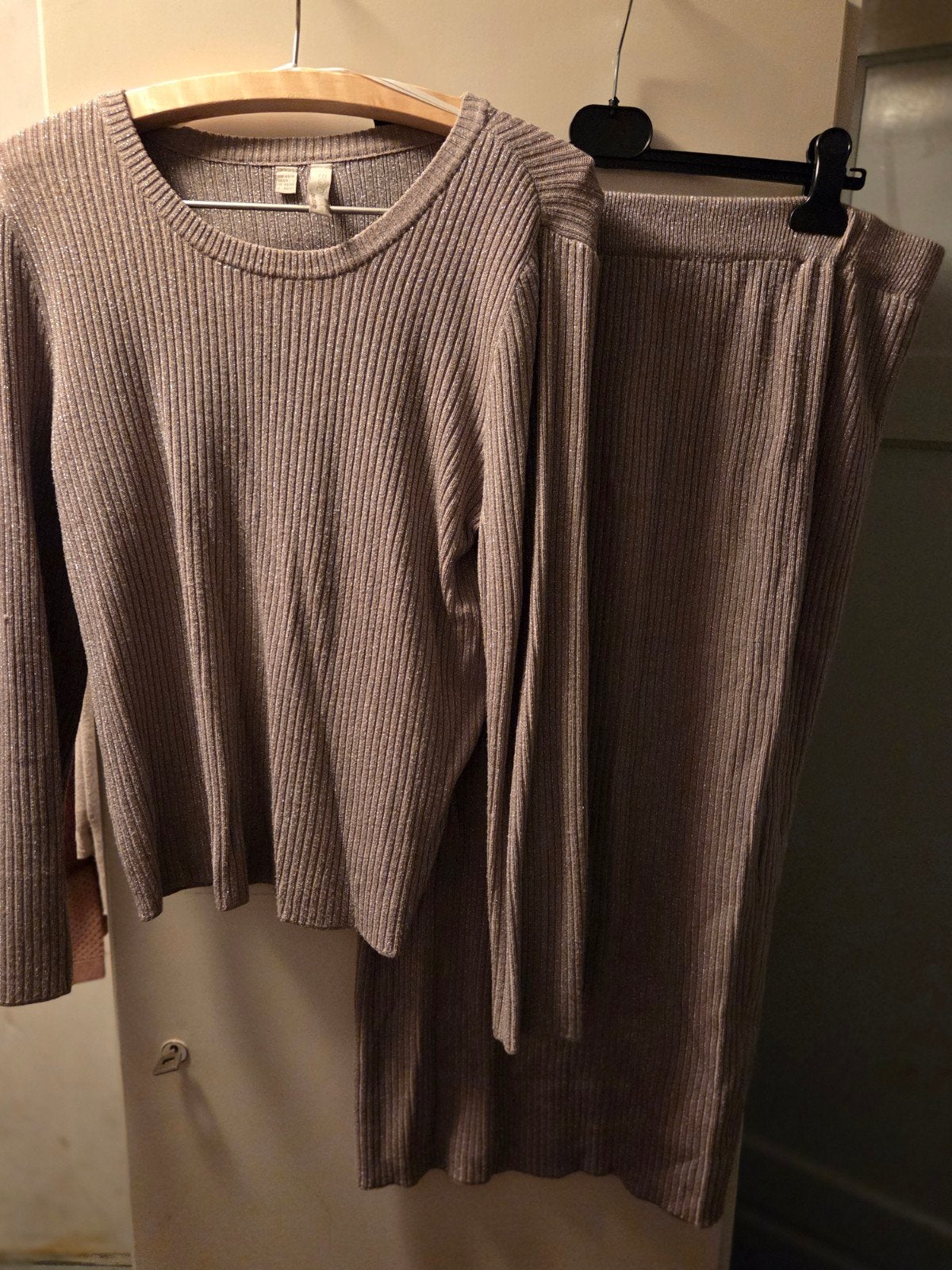 Bodyflirt Boutique Ribgebreide Set - Top en Rok Maat L, Overige kleuren, Maat 46/48 (XL) of groter, Ophalen of Verzenden, Zo goed als nieuw