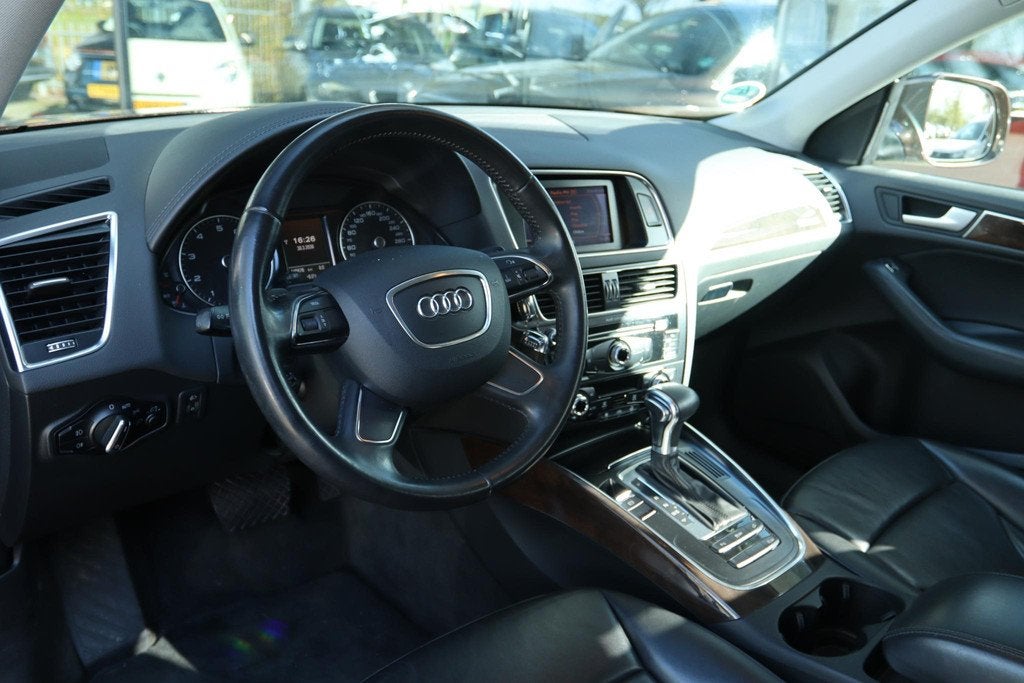 AUDI Q5 2.0 TFSI QUATTRO AUT. | CRUISE | CLIMATE | LEDER | L, Auto's, Audi, Gebruikt, Zwart, 4 cilinders, Leder