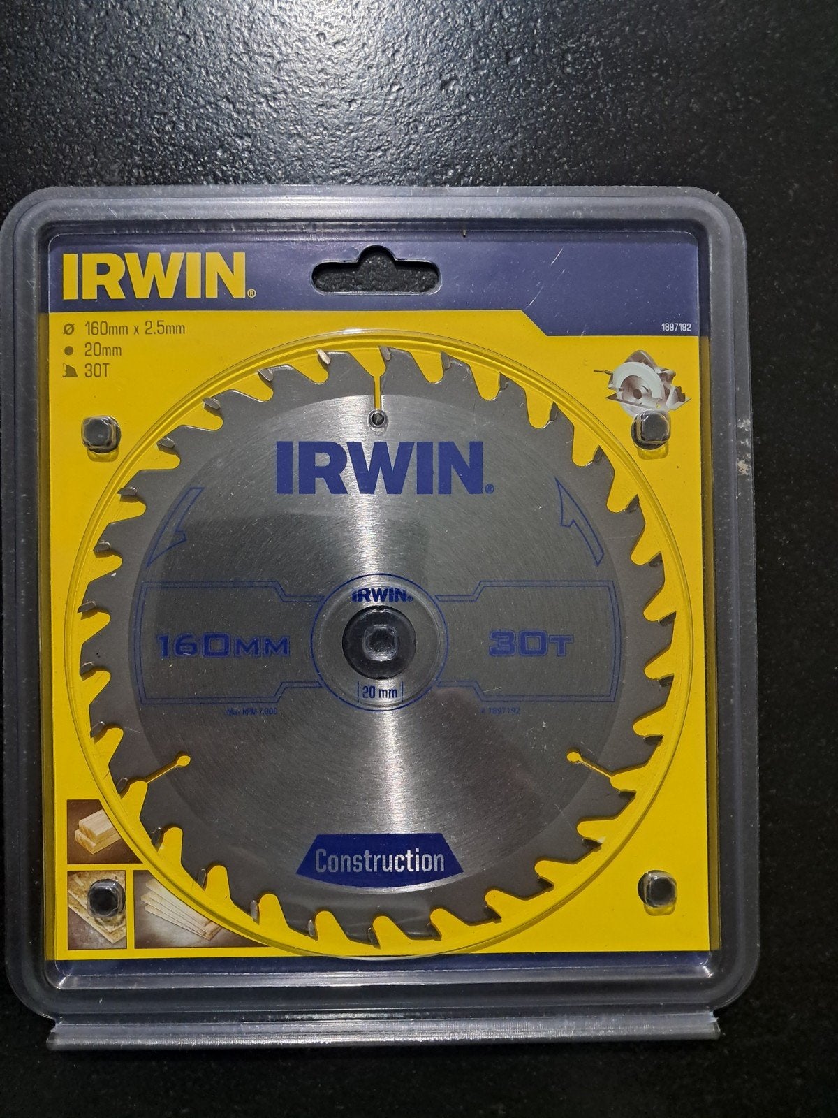 Nieuw Irwin zaagblad 160mm 30T voor cirkelzaag, Ophalen, Nieuw, Cirkelzaag, Irwin