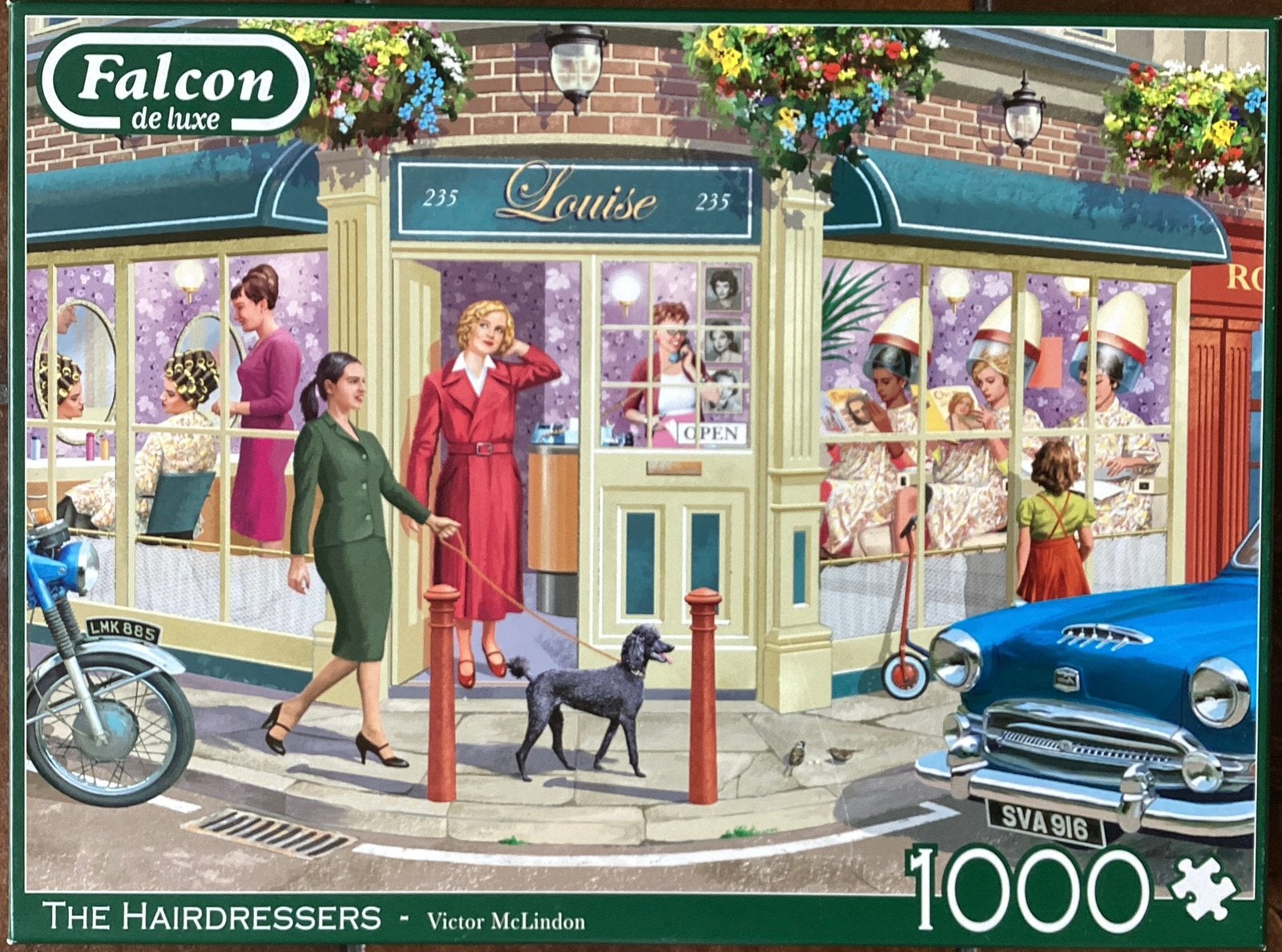 Falcon de Luxe puzzel 1000 stukjes The Hairdressers, Hobby en Vrije tijd, Denksport en Puzzels, Ophalen of Verzenden, 500 t/m 1500 stukjes