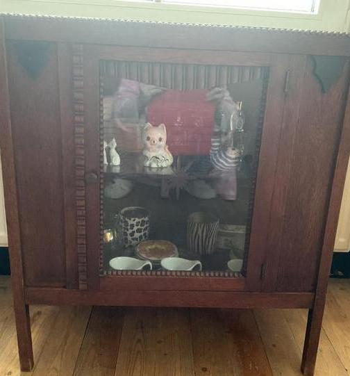 Prachtig Art Deco vitrine kastje, Huis en Inrichting, Kasten | Vitrinekasten, Gebruikt, Glas, Minder dan 100 cm, Art Deco