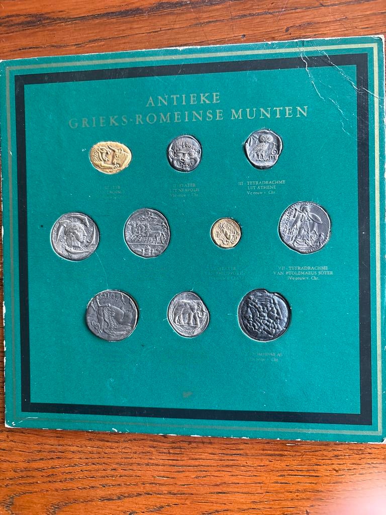 Replica. Grieks romeinse munten. BP, Ophalen of Verzenden, Setje