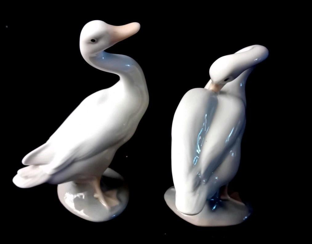 Set/2 Lladro ganzenbeeldjes, Ophalen of Verzenden, Zo goed als nieuw, Dier