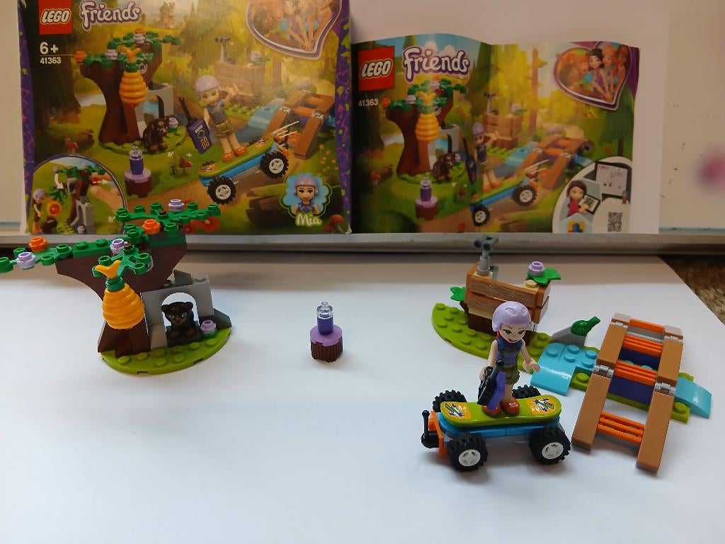Lego Friends 41363 Mia's Avontuur in het Bos, Ophalen of Verzenden, Zo goed als nieuw, Complete set, Lego