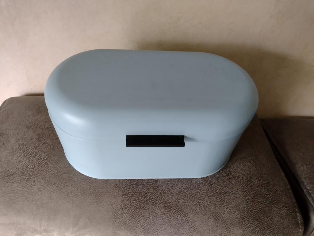 Blauwe Broodtrommel - 33 x 17 cm, Gebruikt, Minder dan 50 cm, Ophalen of Verzenden, Minder dan 50 cm