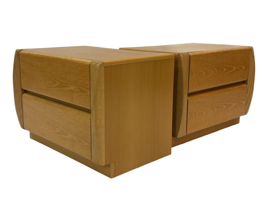 2 Vintage Nachtkastjes Moser Design jaren 80, Huis en Inrichting, Slaapkamer | Nachtkastjes, Ophalen, Gebruikt, Hout
