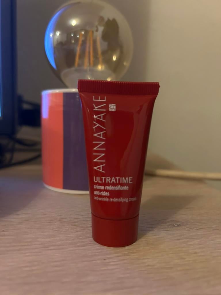 Annayake ultratime anti-wrinkle re-densifying cream 15ml, Ophalen of Verzenden, Nieuw, Gehele gezicht