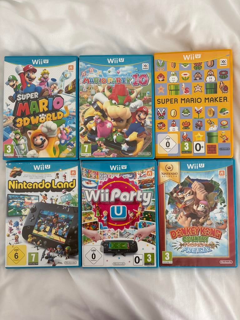 Wii U Games - Super Mario, Donkey Kong, Party, Gebruikt, Eén computer, Ophalen of Verzenden, Platform