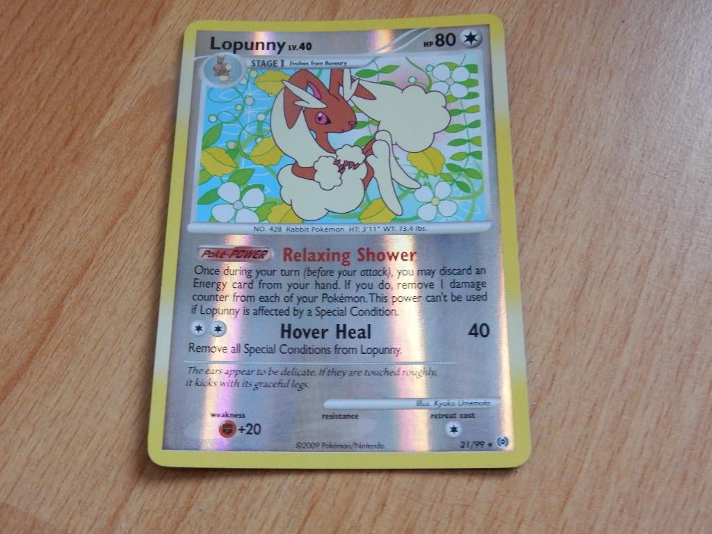 Lopunny Reverse kaart: Platinum Arceus, 21/99, Hobby en Vrije tijd, Verzamelkaartspellen | Pokémon, Zo goed als nieuw, Losse kaart