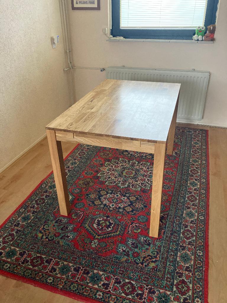 Kave Home Esbel Eettafel (uitschuifbaar), Ophalen, Gebruikt, 100 tot 150 cm, Eikenhout
