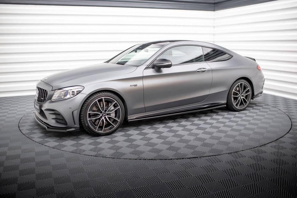 Voorlip diffuser sideskirts C-Klasse C43 AMG coupe C205 18+, Auto diversen, Tuning en Styling, Ophalen of Verzenden