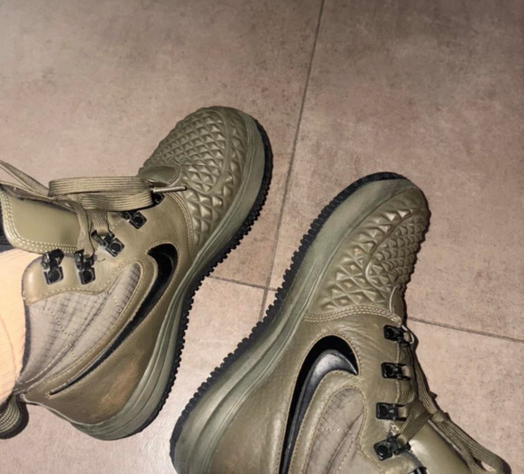 Nike Lunar Force 1 Duckboot - Maat 38, Ophalen of Verzenden, Groen, Sneakers of Gympen, Zo goed als nieuw