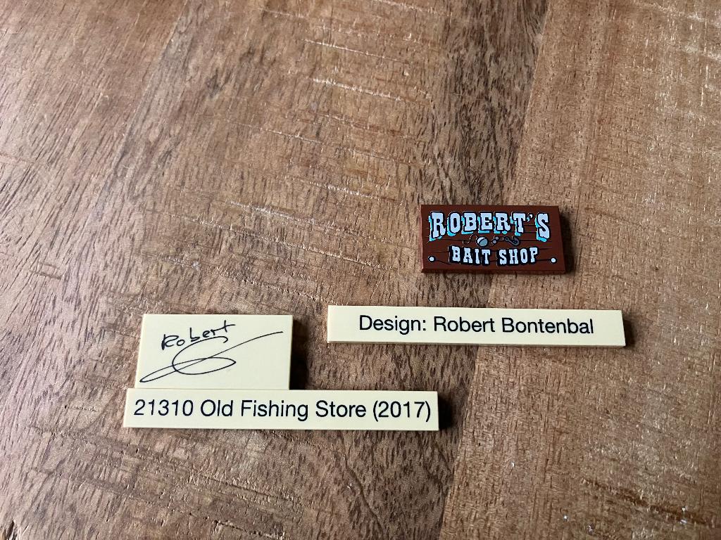 Bedrukte stenen voor 21310 - Robert’s Baitshop., Lego, Nieuw, Ophalen of Verzenden, Ideas