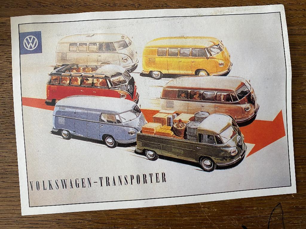 Reclamekaarten VW 1995 Karmann Ghia, Cabriolet & Transporter, Ophalen of Verzenden, Zo goed als nieuw, Overige typen