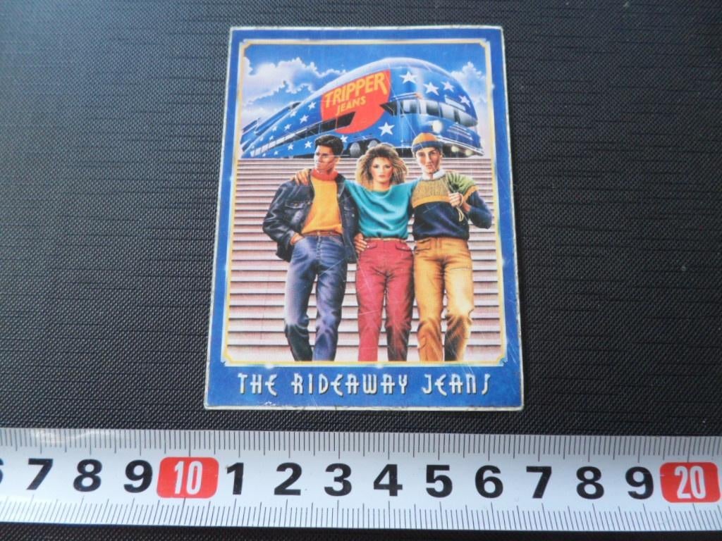 sticker tripper the rideaway jeans strip bus touringcar, Verzamelen, Ophalen, Zo goed als nieuw