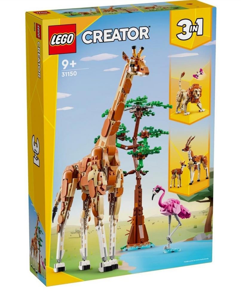 LEGO Creator 3in1 Safaridieren - 31150, Ophalen of Verzenden, Nieuw, Complete set, Lego