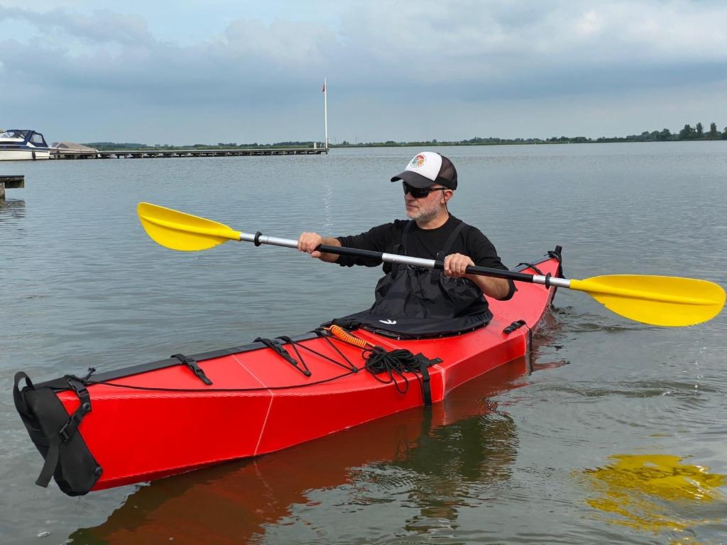 ZOMERdeal Vouwkayak ROOD, WIT OF GEEL: bespaar €700 !!, Watersport en Boten, Ophalen, Nieuw, 1-persoons