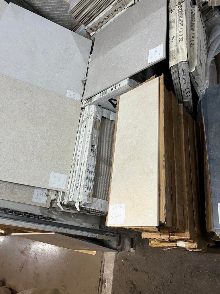 Keraben wandtegels 25x70cm €90,- Beaural cream 8,61m2, Ophalen, Nieuw, 10 m² of meer, Wandtegels