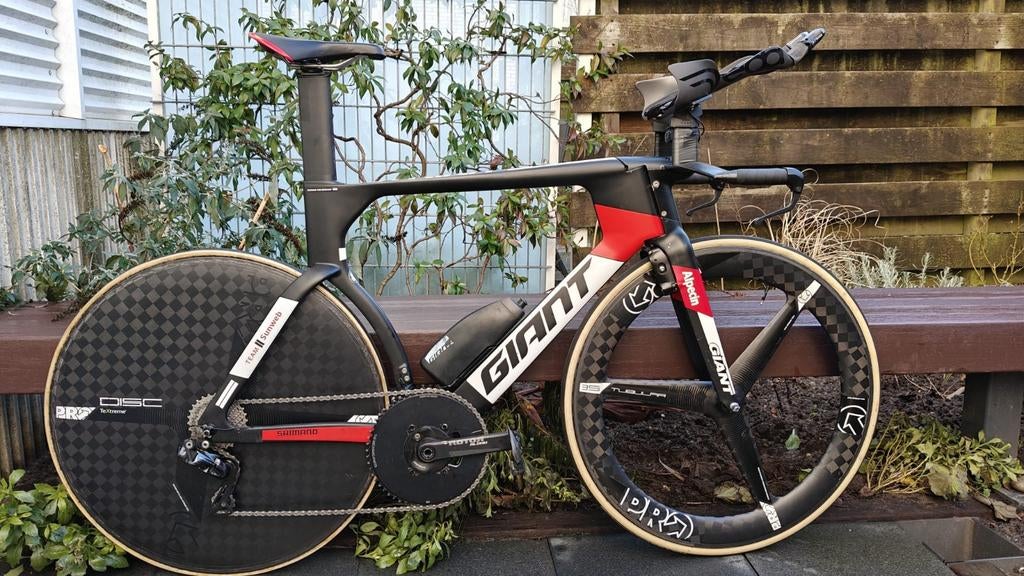 Giant Trinity tijdritfiets, Ophalen, Gebruikt, Carbon, Heren