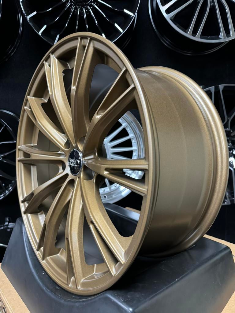 19 inch velgen voor Audi ABT look BRONS 5x112 A3 A4 A6 Q2 Q3, 19 inch, Velg(en), Nieuw, Ophalen of Verzenden