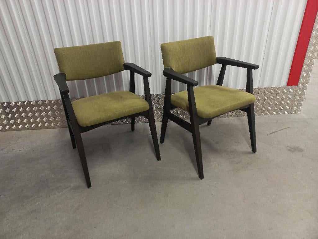 Hofstede Raanhuis fauteuils (2), Ophalen, Minder dan 75 cm, Zo goed als nieuw, Stof