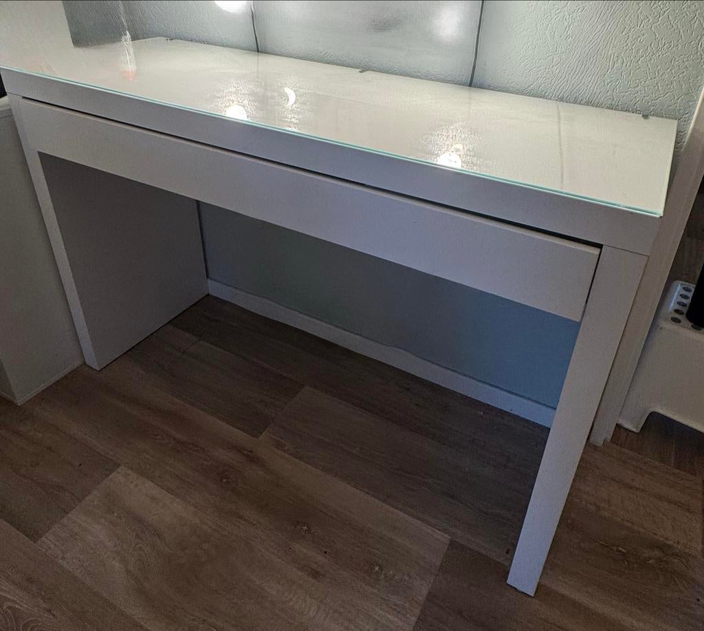 IKEA Malm Toilettafel - Gebruikt, Huis en Inrichting, Tafels | Kaptafels, Ophalen, Minder dan 50 cm, Gebruikt, Minder dan 100 cm