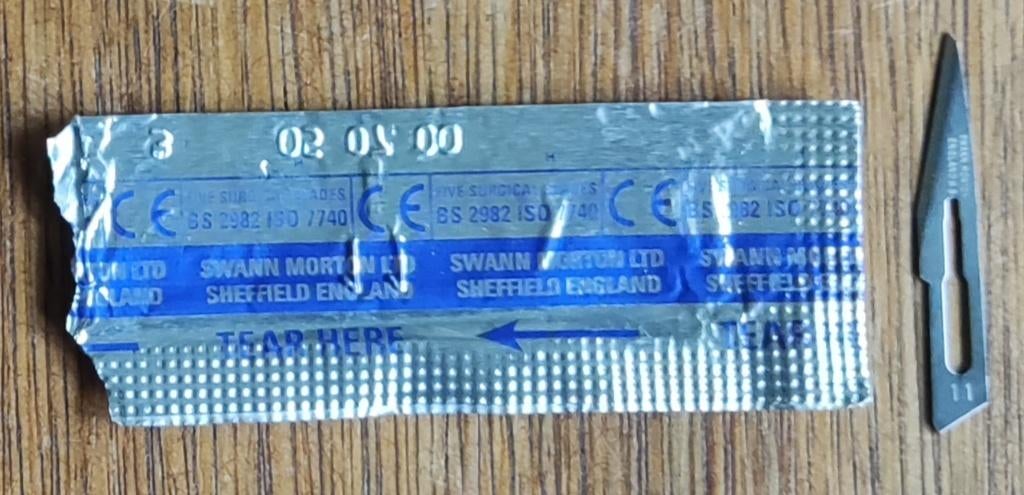Surgical Blades Swann Morton Sheffield England Tandarts, Ophalen of Verzenden, Zo goed als nieuw