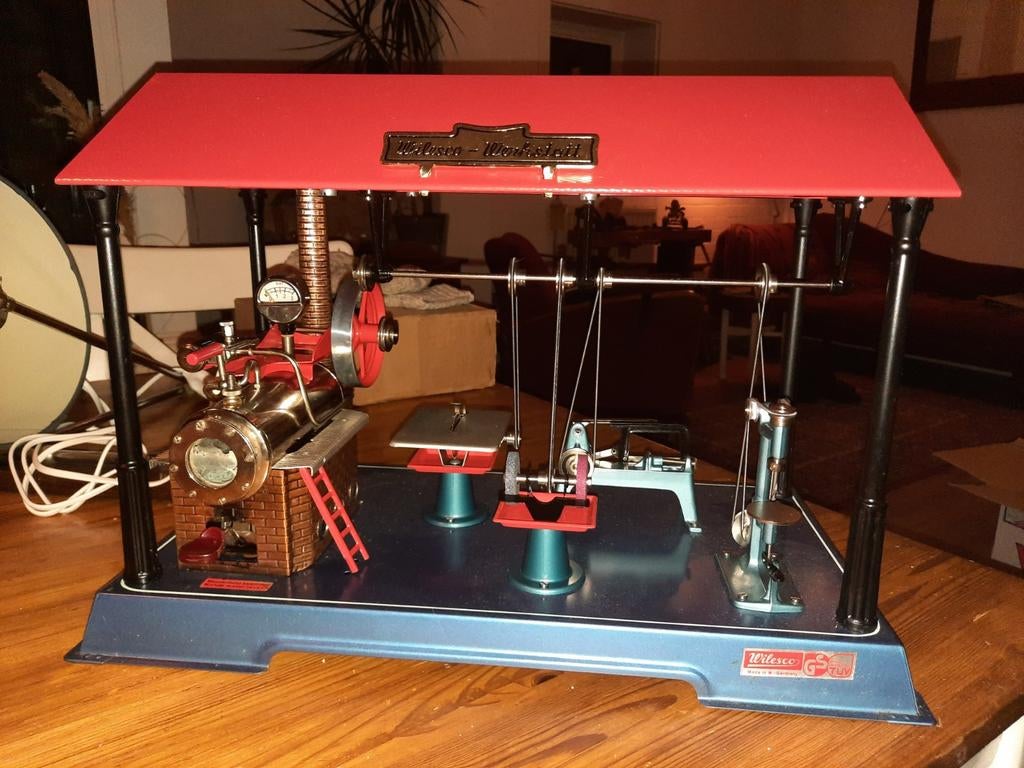 Wilesco D141 Werkstatt Stoommachine, Gebruikt, Ophalen, Overige merken, Groter dan 1:32