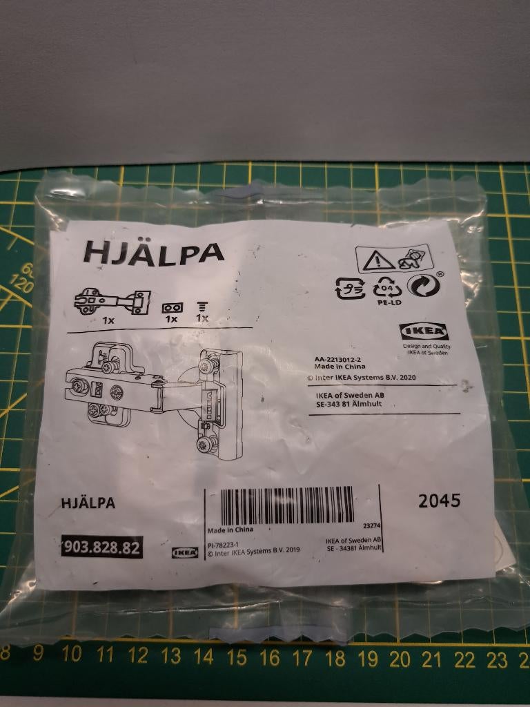Scharnier IKEA HJÄLPA nieuw, Doe-het-zelf en Verbouw, Ophalen, Nieuw, IJzer, Scharnier