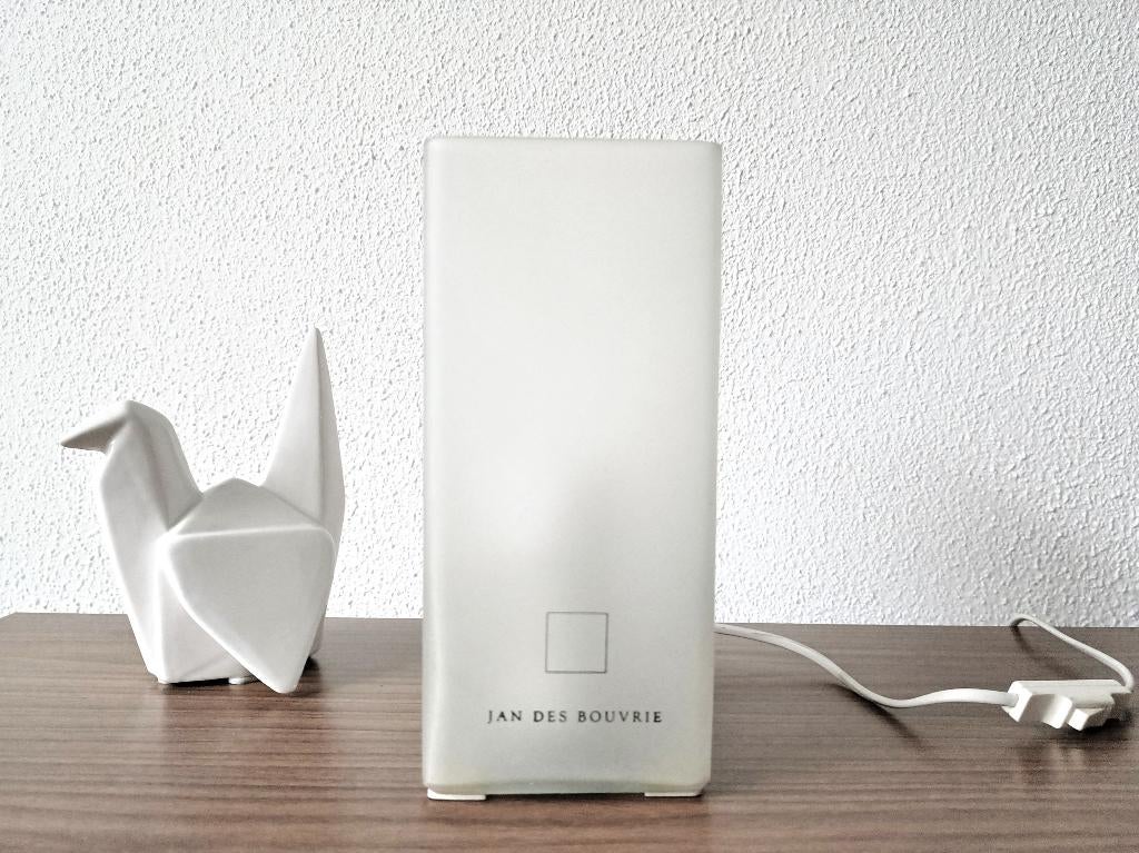 2 Ice kubus tafellampen van Jan des Bouvrie ,design 1990, Huis en Inrichting, Lampen | Tafellampen, Gebruikt, Ophalen of Verzenden