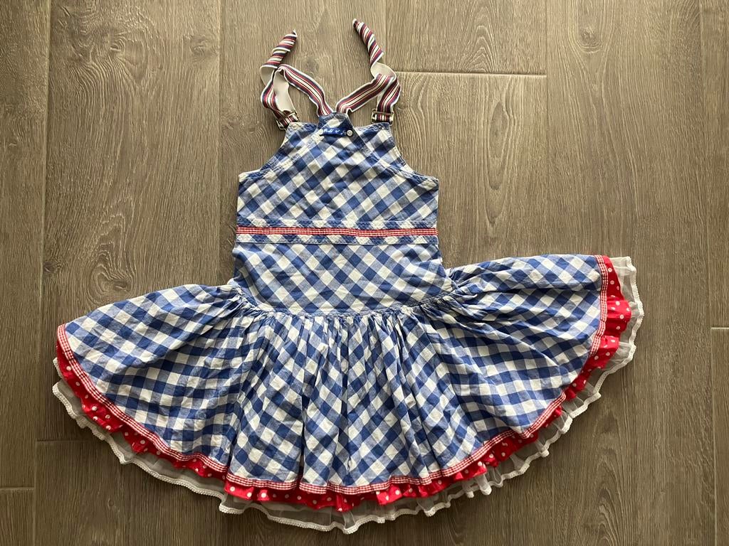 Mim-pi jurk 116, Kinderen en Baby's, Kinderkleding | Maat 116, Ophalen of Verzenden, Gebruikt, Meisje, Jurk of Rok