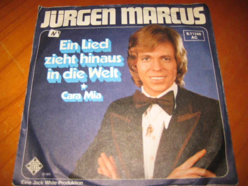 Jürgen Marcus: Ein Lied zieht hinaus in die Welt, Ophalen of Verzenden, Zo goed als nieuw, Pop, Single