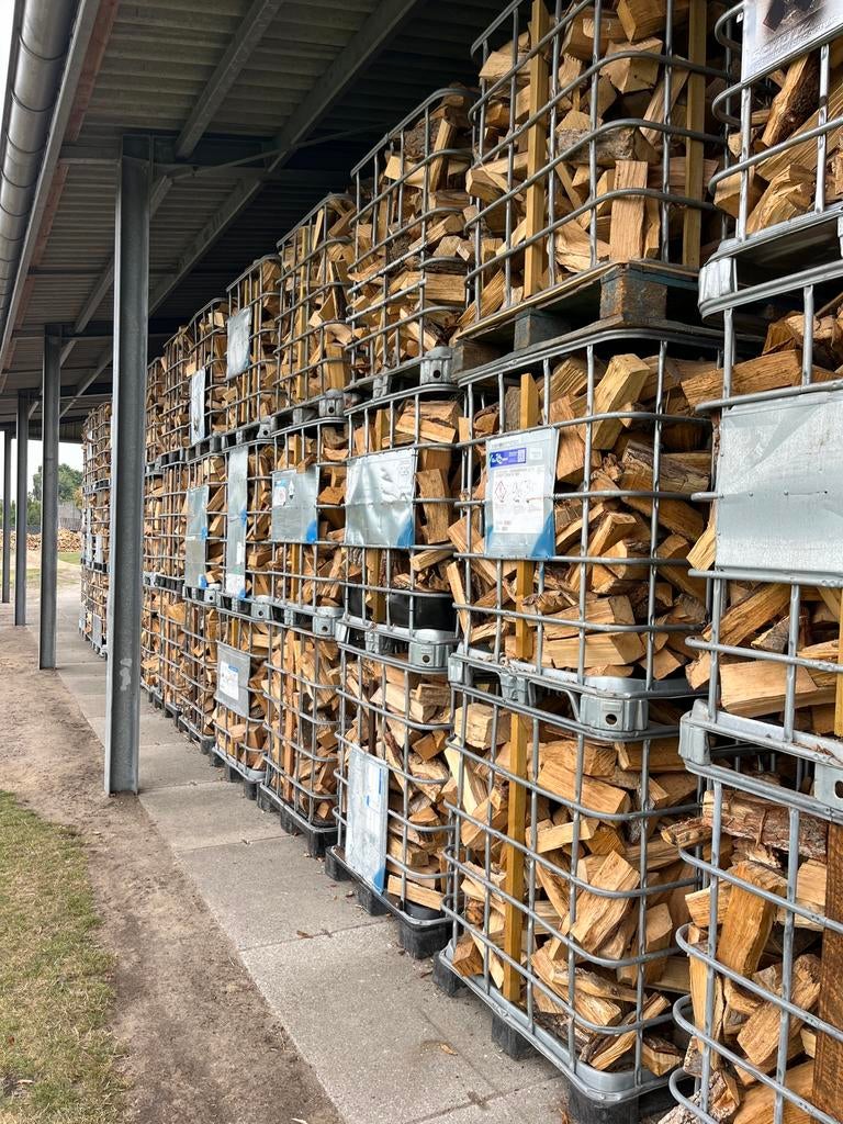 Haardhout Eiken en Beuken, 100% Hardhout, vers/halfdroog, Tuin en Terras, Minder dan 3 m³, Ophalen, Blokken