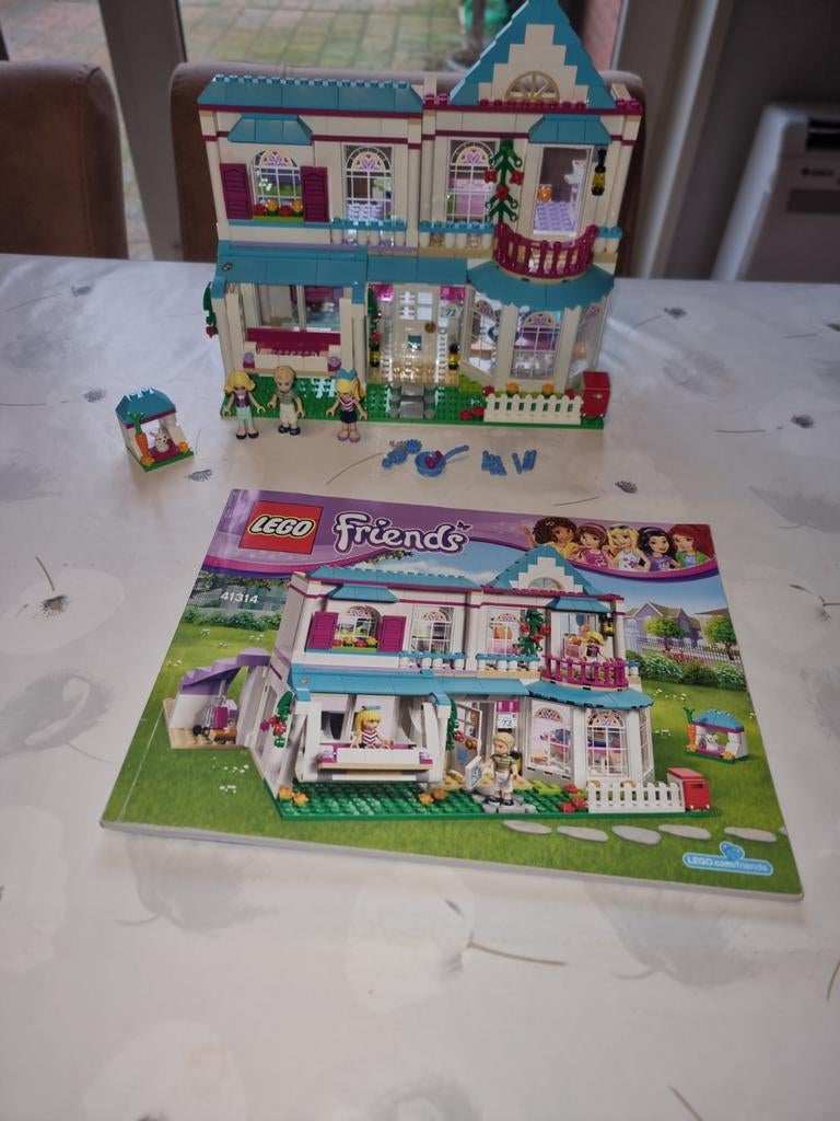 Lego Friends 41314 Stephanie's huis compleet met boekje, Ophalen of Verzenden, Zo goed als nieuw, Complete set, Lego