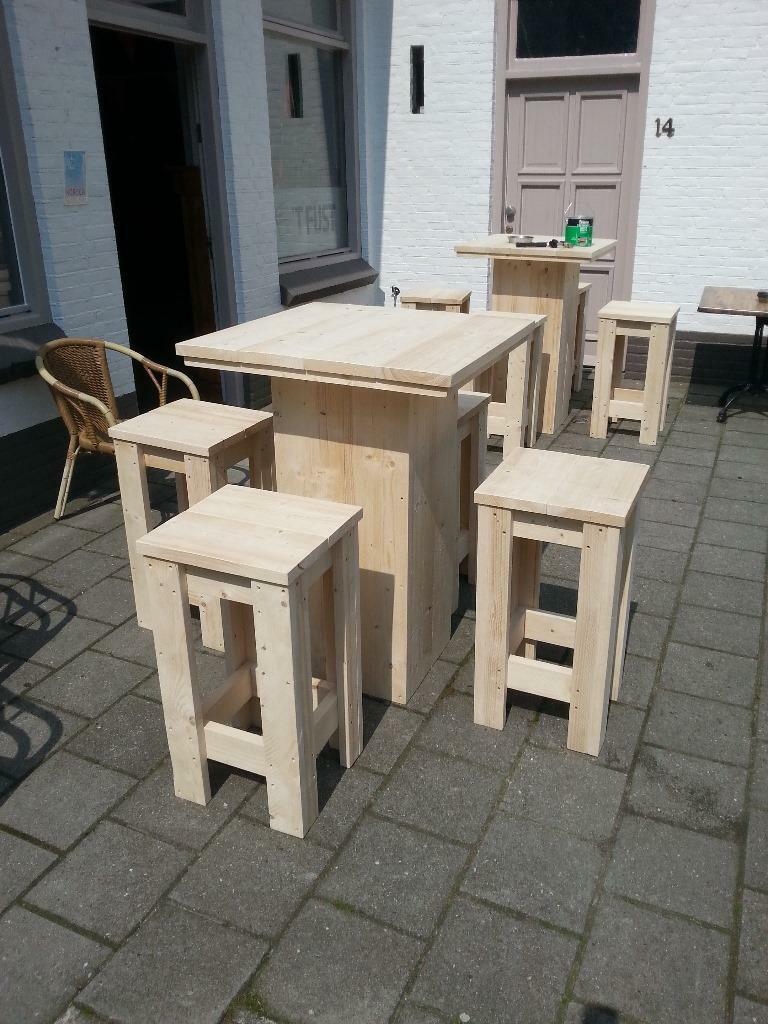 Nieuw barset steigerhout binnen buiten, Ophalen of Verzenden, Nieuw, Steigerhout