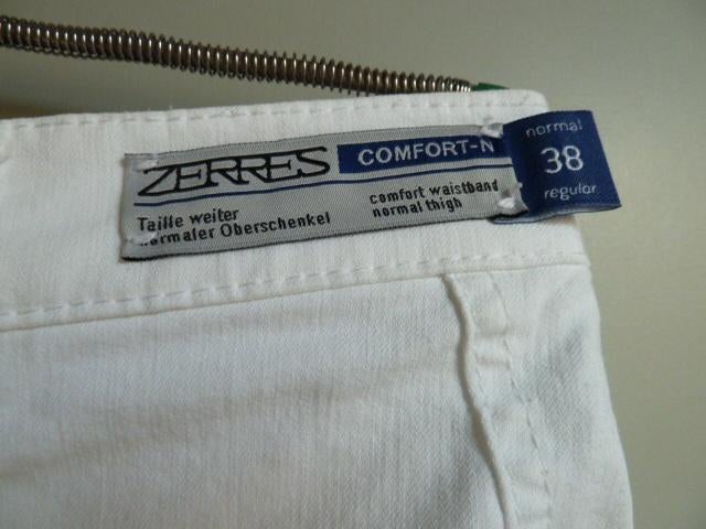 38- zerres broek wit comfort n, Maat 38/40 (M), Verzenden, Wit, Nieuw
