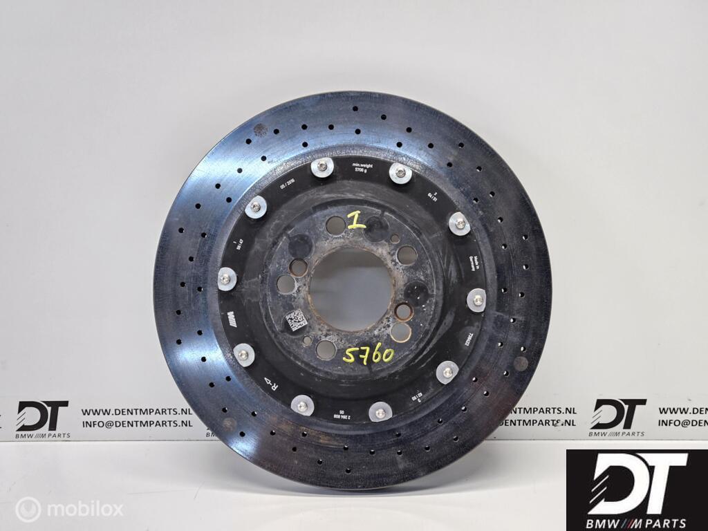 Ceramische remschijf rechtsachter BMW M3 F80 M4 34212284808, Gebruikt, Ophalen of Verzenden, BMW, BMW