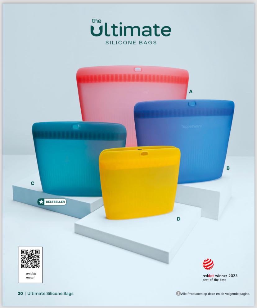 Tupperware Ultimate siliconen Bag # Oven /Magnetron/Vriezer, Ophalen of Verzenden, Nieuw, Overige typen