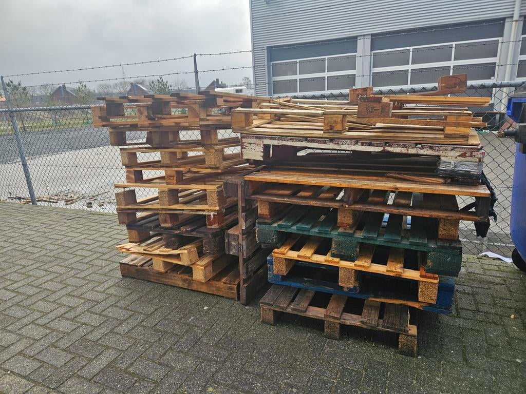 Defecte houten pallets - gratis af te halen, Tuin en Terras, Haardhout, Ophalen