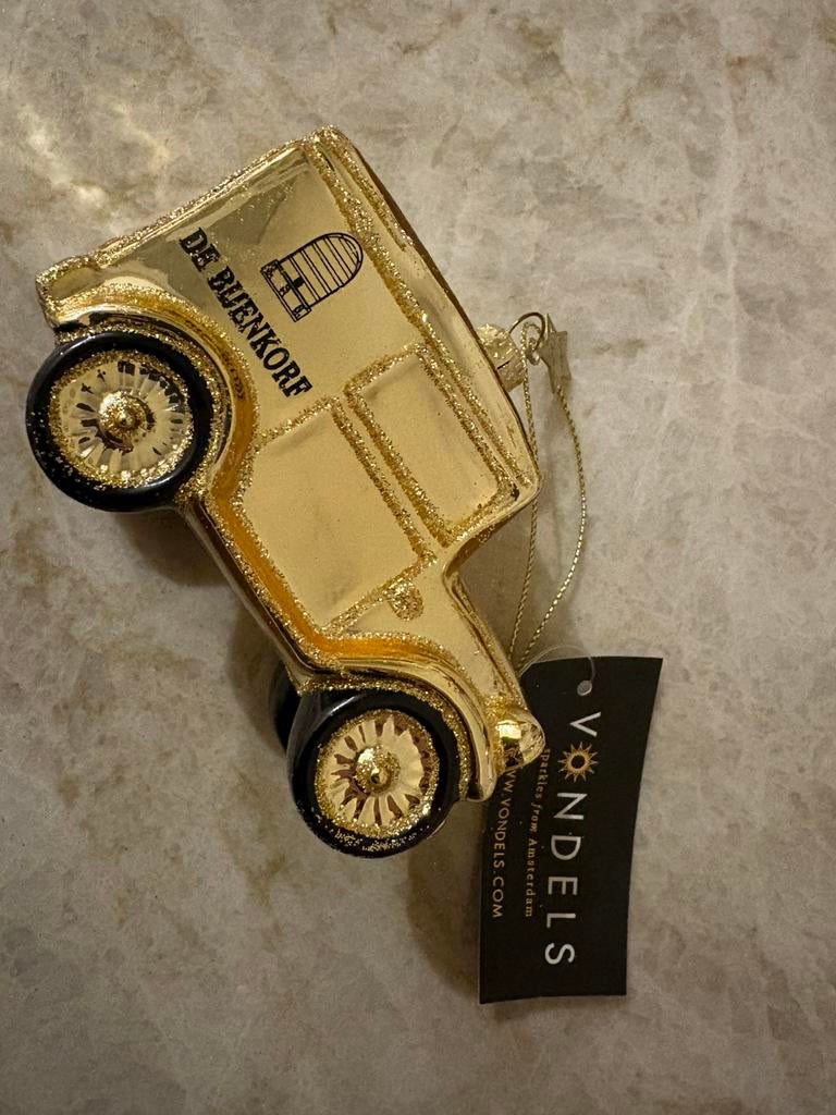 Nieuw VONDELS kerstornament auto bijenkorf, Diversen, Kerst, Ophalen of Verzenden, Zo goed als nieuw