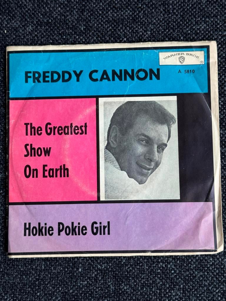 Freddy Cannon - The Greatest Show On Earth Single, Ophalen, Gebruikt, 7 inch, Single