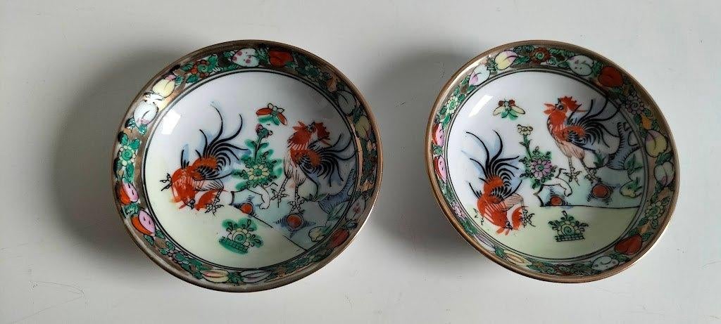 Set van 2 antieke Chinese porseleinen schaaltjes, Ophalen of Verzenden