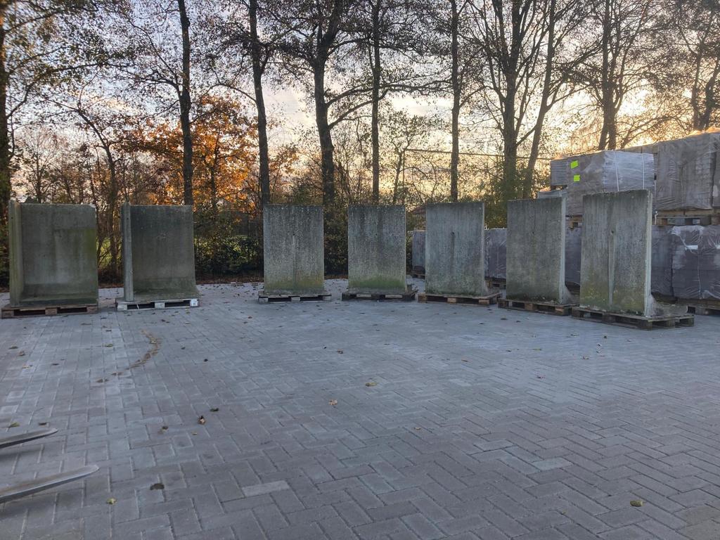 Keerwanden / L elementen beton, Ophalen