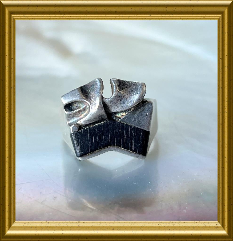 Mooie zilveren Lapponia ring: Zoltan Popovits, Sieraden, Tassen en Uiterlijk, Antieke sieraden, Ophalen of Verzenden, Zilver, Ring