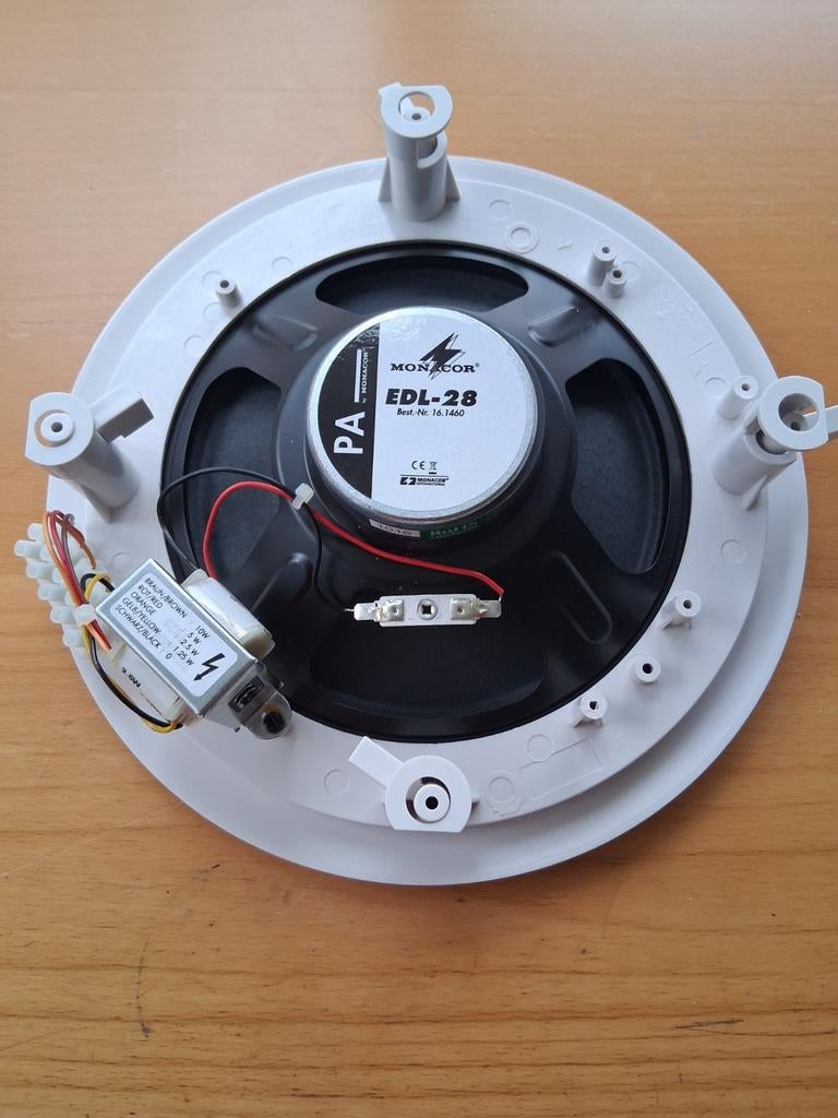 Monacor EDL-28 Plafondluidspreker - Zo goed als nieuw, Audio, Tv en Foto, Luidsprekers, Overige merken, Overige typen, Ophalen of Verzenden
