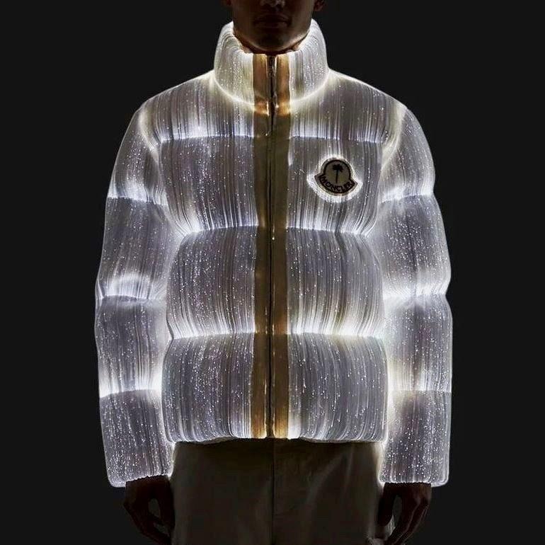 Palm Angels x Moncler jas, Kleding | Heren, Ophalen of Verzenden, Zo goed als nieuw, Overige maten, Wit