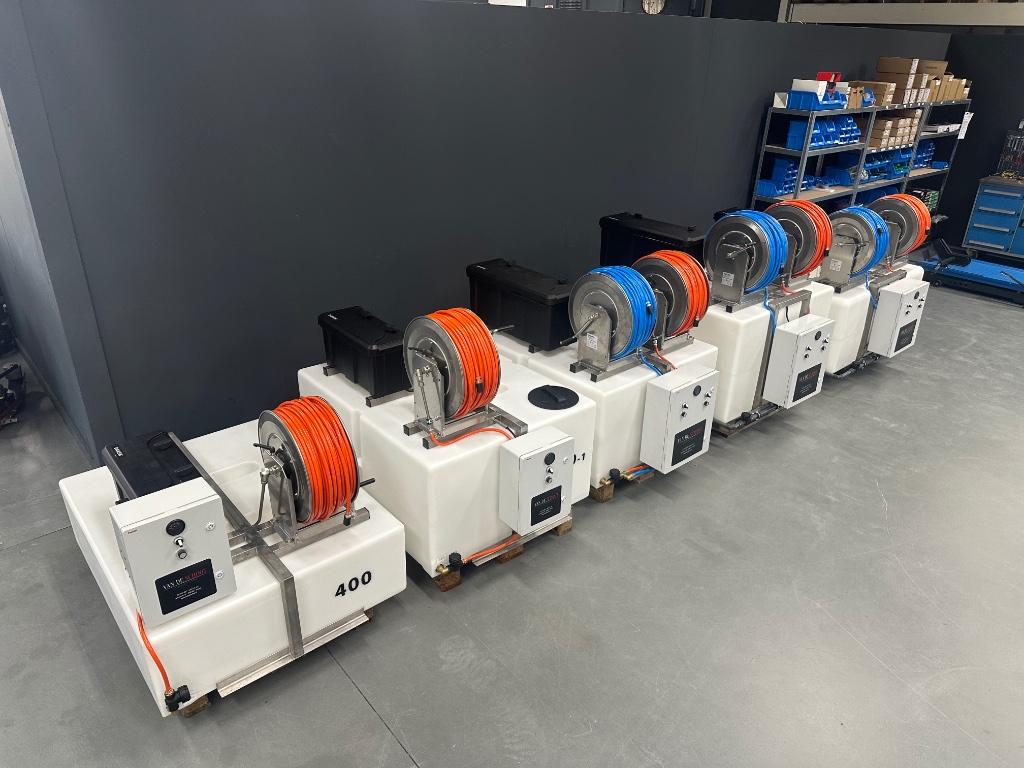 Telewash Tuckerpole Systeem, Schoonmaken bedrijfsruimte