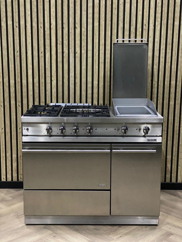 Lacanche Westahl 110cm Gas + Hete Lucht + Teppanyaki plaat, Warmhoudplaat, Ophalen of Verzenden, Zo goed als nieuw, Gas