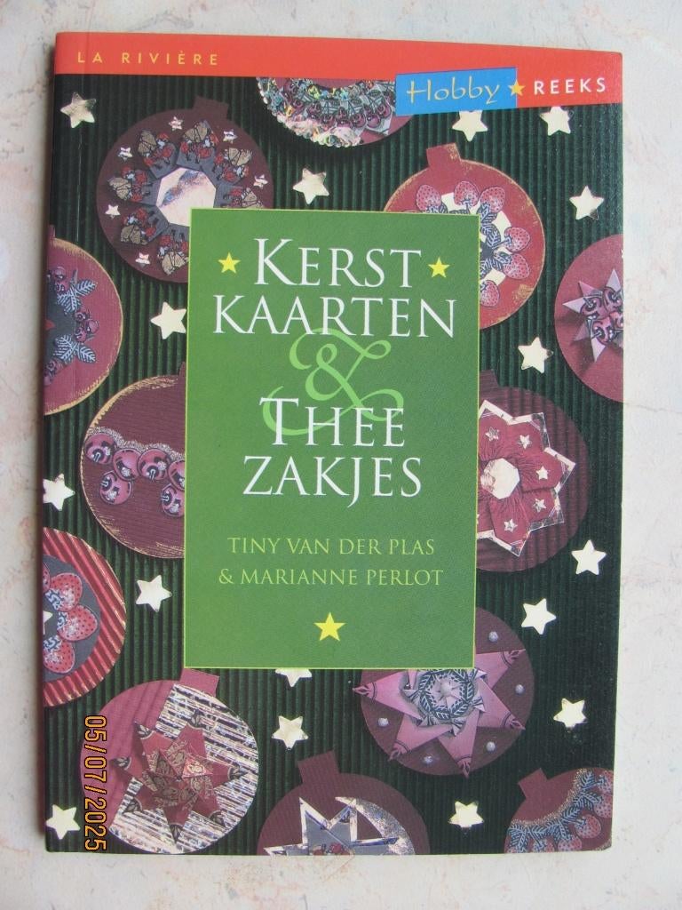 NIEUWSTAAT boek KERSTKAARTEN & THEEZAKJES Hobbyreeks PERLOT, T. van der Plas en M. Perlot, Ophalen of Verzenden, Zo goed als nieuw